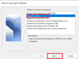 Export File